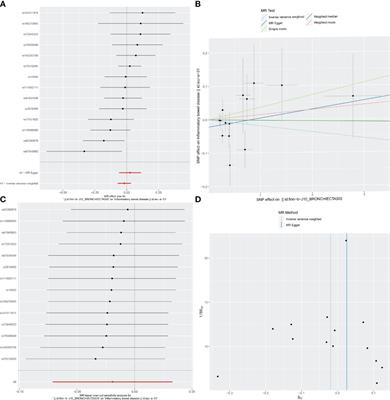 Evaluating the causal association between bronchiectasis and different types of inflammatory bowel disease: a two-sample Mendelian randomization study